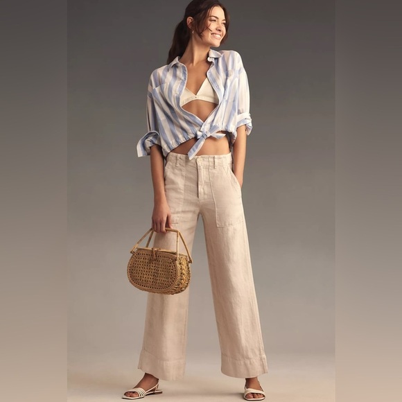 MWT Velvet by Graham & Spencer Dru Linen Pants - Picture 1 of 4